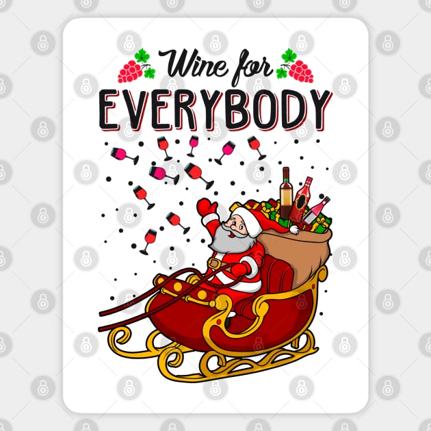 Funny Wine Christmas Magnet by KsuAnn